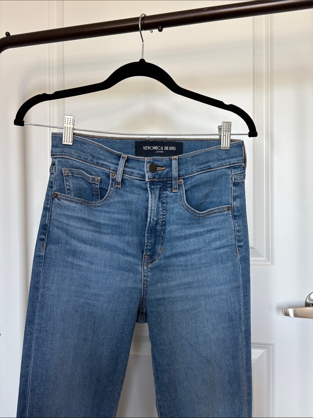 Veronica Beard Carson High Waist Ankle Flare Jeans - Size 26 - Picture 8 of 13